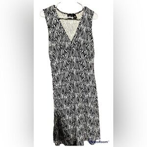 Mossimo Black & White Animal Print Dress